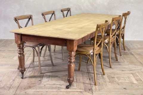 Antiques Atlas - Large Vintage Dining Table intended for Understanding the timeless appeal of vintage dining tables with antique legs
